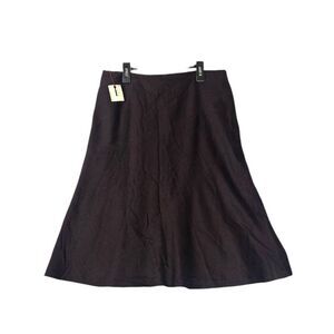 NWT Mr & Mrs Macleod wool cashmere angora A-Line Midi Skirt Brown France sz 12